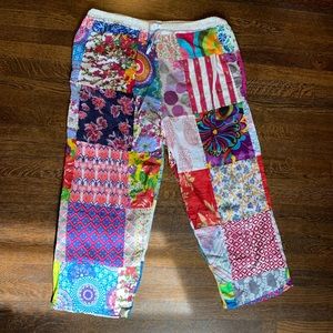 Boho Hippie Patchwork Drawstring Pant